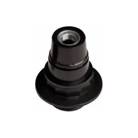 Bakelit Lampenfassung mit Scheibe E14 schwarz GSC 2200732
