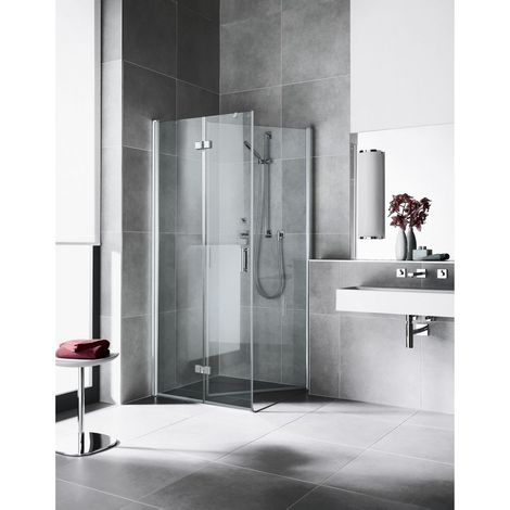 Kermi Paroi latérale Diga TBR 1100x 1850 BV : 1080-1100 SIHG verre trempé Opaco Clean (1/3)