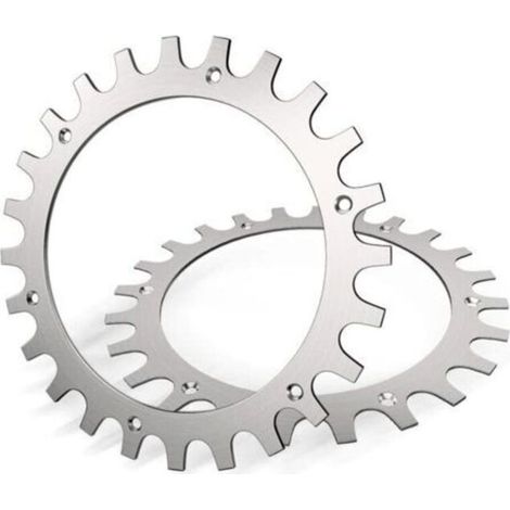 Crampons en acier inoxydable de qualité supérieure pour tondeuse à gazon Worx Landroid modèle S/M Épaisseur 2mm, Amélioration de la traction - Ébavurage poli - Diamètre de la roue : 205 mm (1/5)