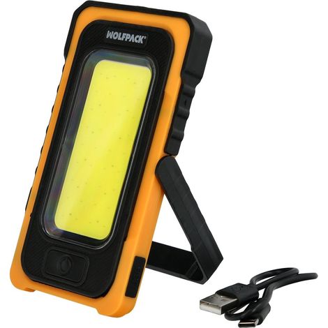WOLFPACK LINEA PROFESIONAL linterna led solar recargable 10 watt 750 lumenes (1/4)