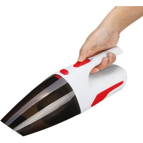 12V 120W Voiture Aspirateur Portable Sol Humide et Sec Tapis de Nettoyage Blanc (1/4)