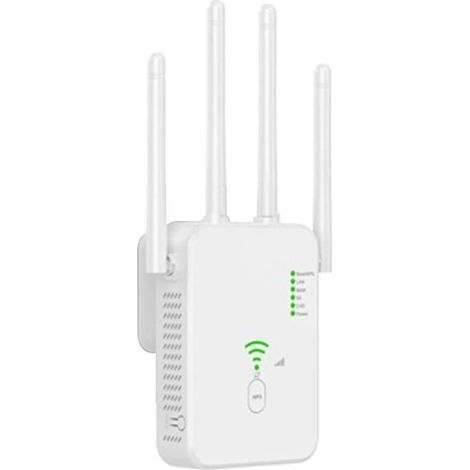 RéPéTeur WiFi sans 1200Mbps Routeur WiFi Amplificateur de Signal 2.4G-5G Double Bande WiFi Extender Reapeter Blanc Prise UE[O320] (1/4)