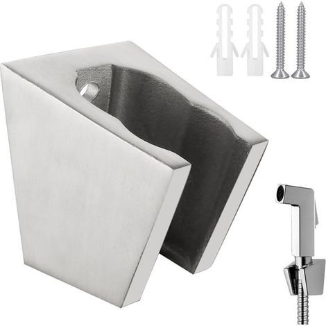 Support de Douchette en Alliage de Zinc, Porte-Douche Mural avec Vis, Compatible avec la Plupart des Pommes de Douche (1/5)