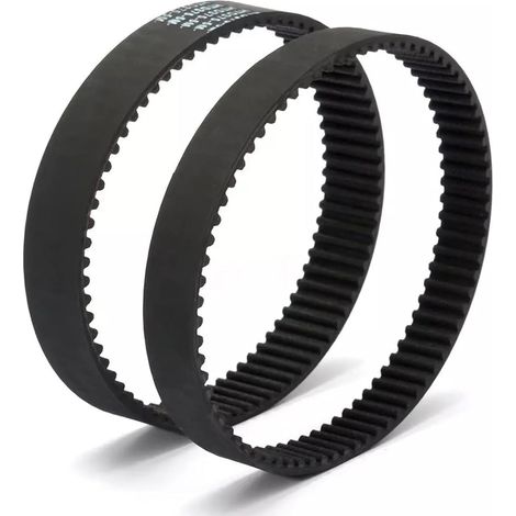 2 pièces courroie d'entraînement en caoutchouc pour scarificateur, HTD 295-5M-12 courroie de 59 dents compatible avec 295-5M-12 (1/5)