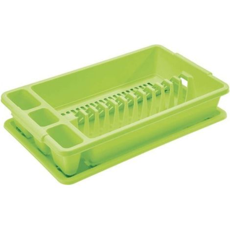 Scolapiatti Con Vassoio Lime - 45X26Xh8.5 Cm