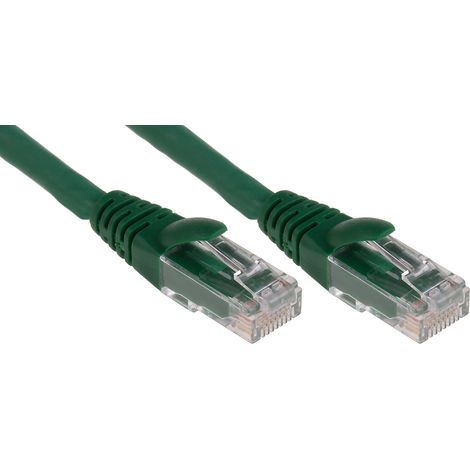 Câble cat 6 Avec connecteur / , U/UTP, gaine LSZH Vert, 3m ( Prix pour 1 )
