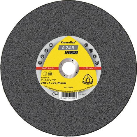 Disque de coupe Klingspor A 24 R100 x 2,5 x 16 mm coudé 25 pièces (1/2)