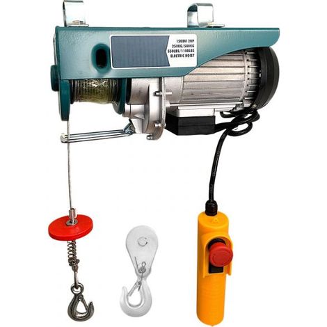 Argano Paranco Verricello Montacarichi Elettrico Portata 250/500Kg 1500W 2HP (1/5)