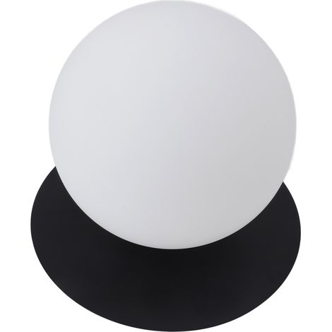 Plafonnier en verre blanc forme sphère diamètre 18 cm socle G9 lampe de plafond pour entrée couloir 85-265V (1/5)