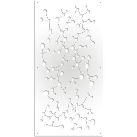 NANOTECH - Pannello in PVC traforato - Parasole - Colore: bianco - Misura: 50x150 cm (1/4)
