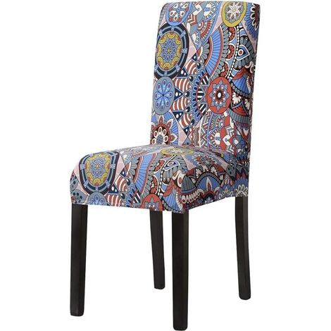 Promotion, Housses de Chaise 2 pièces, Housse de Chaise de Salle à Manger, Housse de Protection de siège de Chaise Universelle Amovible à Haute élasticité pour la Cuisine d'hôtel (Beige Jaune, 2 pièce