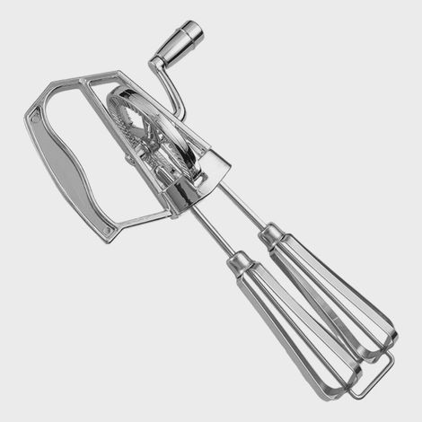 Rotierender Handschneebesen – Antihaftbeschichteter Edelstahl-Eierquirl zum Backen, ergonomischer Griff und korrosionsbeständige, spülmaschinenfeste Klingen (1/5)