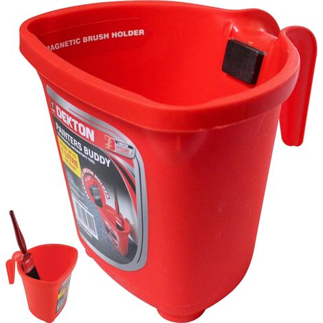 Dekton Painters Buddy Decorate Paint Caddy Bucket Magnetic Brush Holder 1L (1/4)