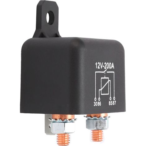 Relais de démarrage 200A compact pour moteur, interrupteur électrique robuste, petite taille, haute performance, pièce de rechange fiable. (1/5)