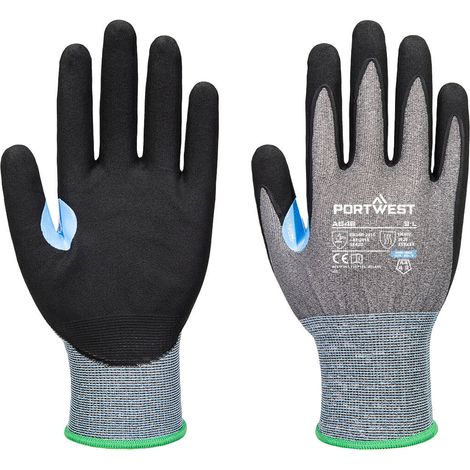 Guanto antitaglio Cs D21 nitrile - Taglia XXL - Grigio/nero - Portwest