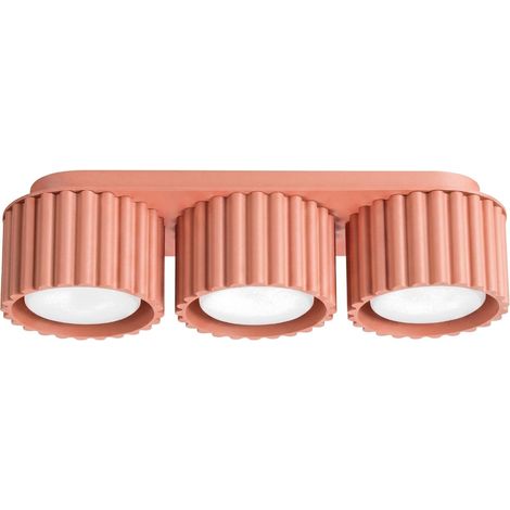 Plafonniers AURA aluminium pêche 3xGx53 32.5cm Sollux (1/2)