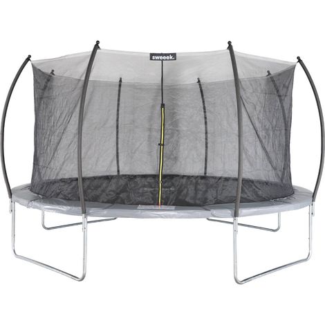 16ft trampoline with inner safety net Grey 487x487x90 cm - Jupiter Inner (1/4)