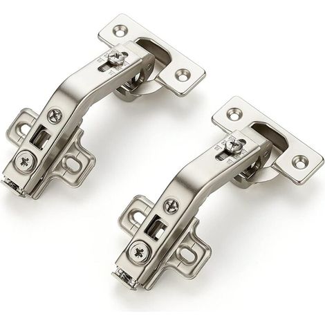 Charnières de porte de cuisine à 135 degrés compatibles avec les armoires d'angle à plateau tournant, cadre avant complet, dissimulées (paquet de 2) (1/5)