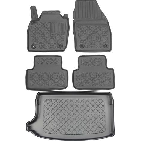 Set di tappetini per auto e tappetino per il bagagliaio per Volkswagen T-Cross Crossover da aprile 2019