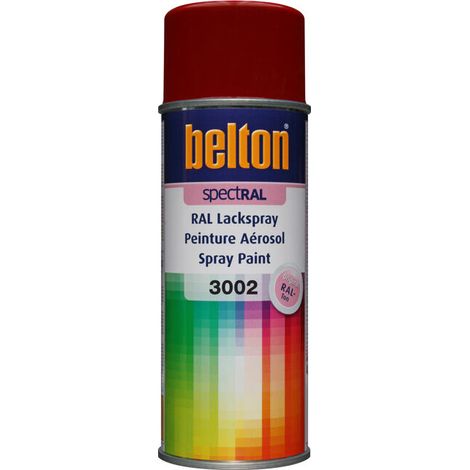 Pintura en aerosol Spectral Brillante 400ml Ral 3002 Rojo Carmín - Belton Auto-k