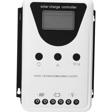 100-A-PWM-Solarladeregler mit LCD-Bildschirm und zwei USB-Anschlüssen – 12 V/24 V/36 V/48 V (1/5)