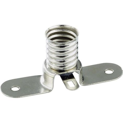 1572347 Support d'ampoule Culot (mini-lampes): E10 Connexion: pattes à souder 1 pc(s) S452141