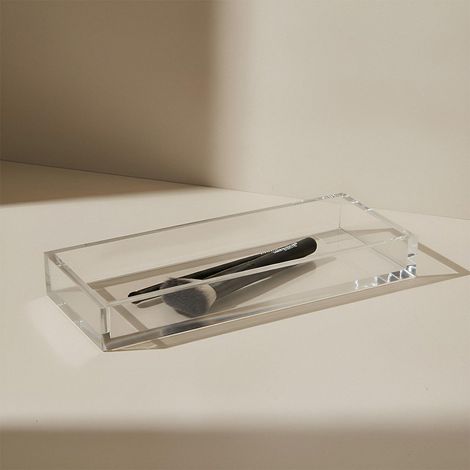 BATHBAZAAR - Plateau de rangement transparent - Square Line (1/5)