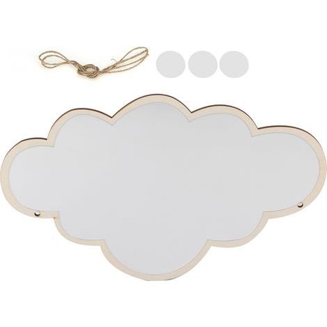 Autocollant mural miroir décoratif en acrylique, autocollant nordique, décoration artistique pour chambre d'enfants, décoration de maison Cloud (1/5)