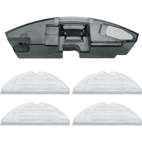Serbatoio dell'acqua di ricambio con 4 panni in tessuto compatibili per Roborock S7 MaxV Ultra/S7 MAXV/S7 Pro Robot Aspirapolvere Parti Accessori (1/5)