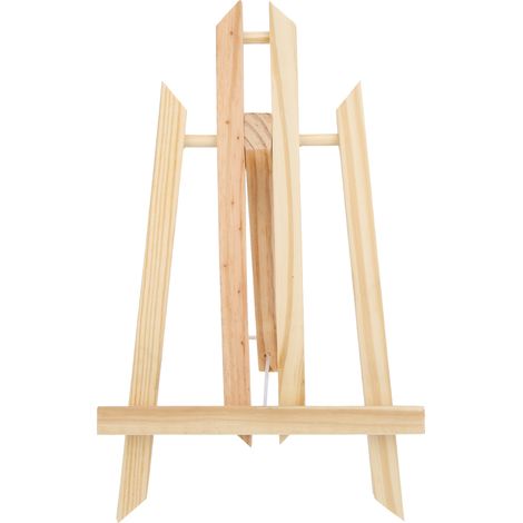 Chevalet de table pliable en bois de hêtre, support triangulaire pour peinture et dessin (29 cm) (1/5)