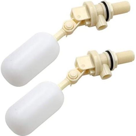 Lot de 2 Valve Flottante pour remplir automatiquement Les abreuvoirs pour Chien, bétail et Moutons Valve à Boule d'arrêt Automatique de Remplissage 1/2" NPT (1/5)