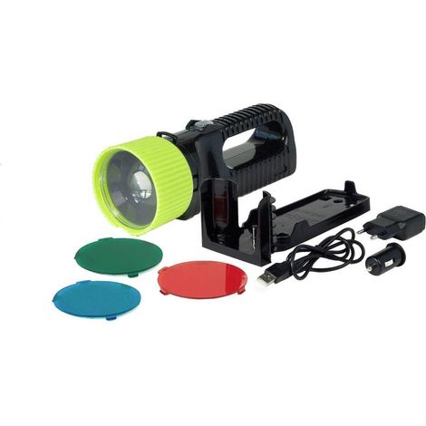 AccuLux UniLux PRO linterna recargable negro verde
