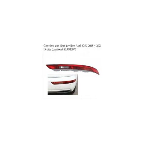 Per Audi Q5 2018 2019 2020 2021 80A945070 Catarifrangenti paraurti posteriori inferiore Fanale posteriore destro di ricambio (Colore: lato destro) - Crezuo (1/4)