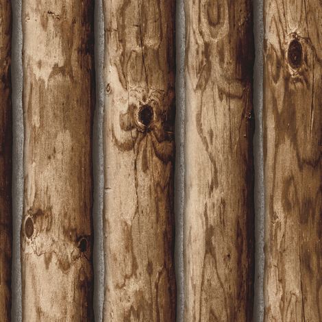 Papier peint auto-adhésif - Bois - 5.75 m x 45 cm (1/4)