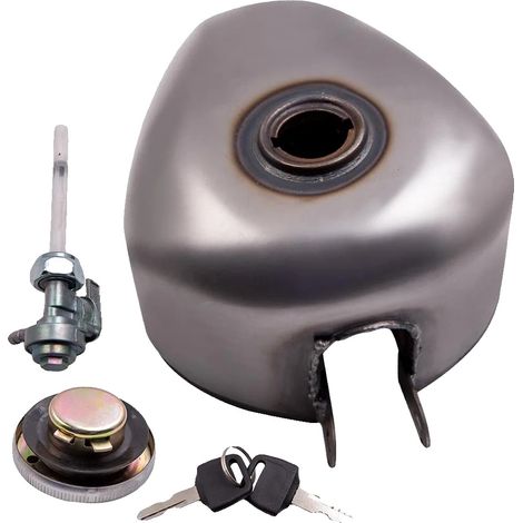 Réservoir de gaz, 1,5 gallon, 5,6 litres, placement avant, fer, compatible avec Harley Sportster Ironhead Bobber 1955-1978 (1/5)