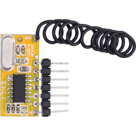 Module récepteur RF, interrupteur de télécommande sans fil anti-interférences haute sensibilité, code d'apprentissage adapté aux sonnettes sans fil