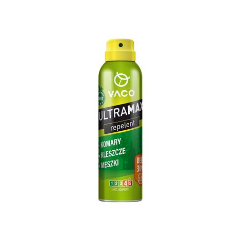 Vaco Ultramax Spray para mosquitos, garrapatas y jejenes con DEET 30%, 170 ml.