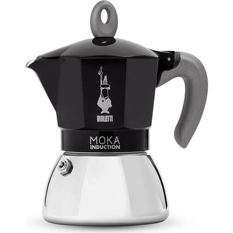 Bialetti Moka Induction 4 Cup Espresso Maker Black