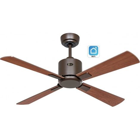 CasaFan Ventilateur de plafond WIFI ECO ECO NEO III 103cm 949111W Bronze / Noyer & Cerisier (1/5)