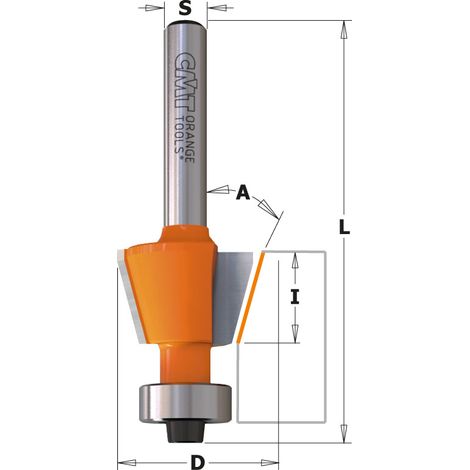 709.016.11 FRESA PARA BISELAR 15° HW S=6 D=12,7X12,7X57 Z2 DX