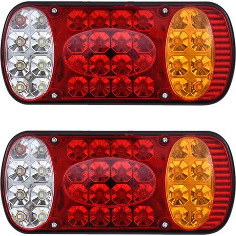 2 Stück 12 V 32 LED Rücklicht Bremslicht Blinker Rückleuchte LKW Anhänger Wohnwagen