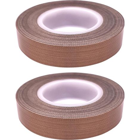 Cyclingcolors – Lot de 2 rubans adhésifs PTFE anti-adhérents 13mm x 10m – Haute température - Résistance de -70℃ à 260℃ – Pour impression 3D et mise sous vide (1/5)