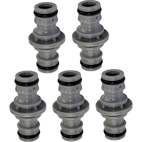 Raccord D'Extension De Tuyau D'Eau - 1/2 Pouces - Pour Arrosage Jardin Et Irrigation - 6 Pièces (1/4)