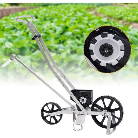 Semoir de jardin en aluminium - Pour laitue, betteraves, endives, choux, oignons, tomates (63,5 cm x 48 cm x 40 cm)