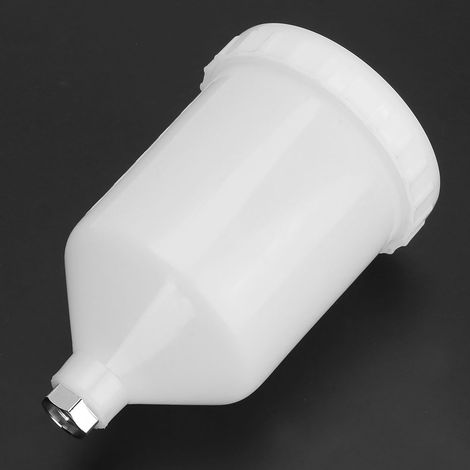 600-ml-Spritzpistolenbehälter, Kunststoff, Edelstahl-Gewindeanschluss, Handwerkzeugzubehör (1/5)