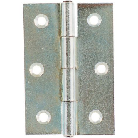 24PZ CERNIERA CON PERNO FISSO IN ACCIAIO ZINCATO MM 75X51X1,6 ART.838 (1/2)