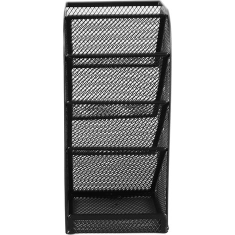 Porte-stylo multifonctionnel incliné en métal à plusieurs niveaux pour bureau (1/5)