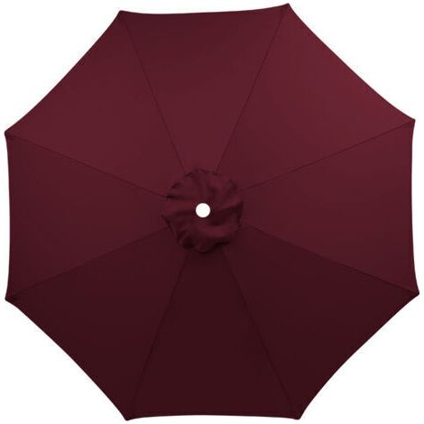 Housse de rechange pour parasol, 8 baleines, 3 m, imperméable, anti-UV, tissu de rechange, Vin rouge