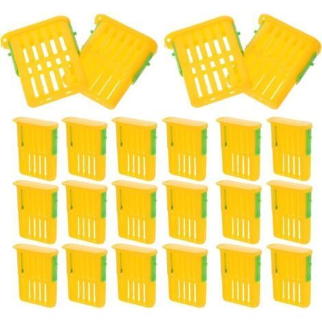 50 Plastic Cages for Rearing and Transporting Queen Bees Innovative Ventilation, Lightweight and Portable Beekeeping Queen Box, Essential Tool for Beekeepers (1/5)