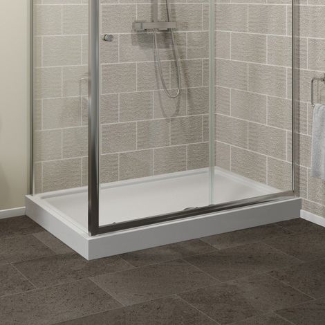 Aquari Easy Plumb Rectangular Shower Tray 900 x 800mm with Waste (1/3)